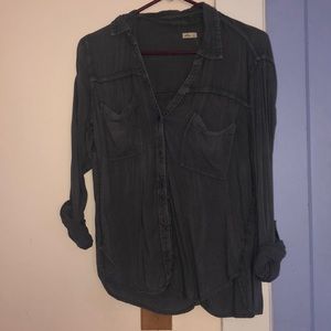 Hollister Grey Buttondown